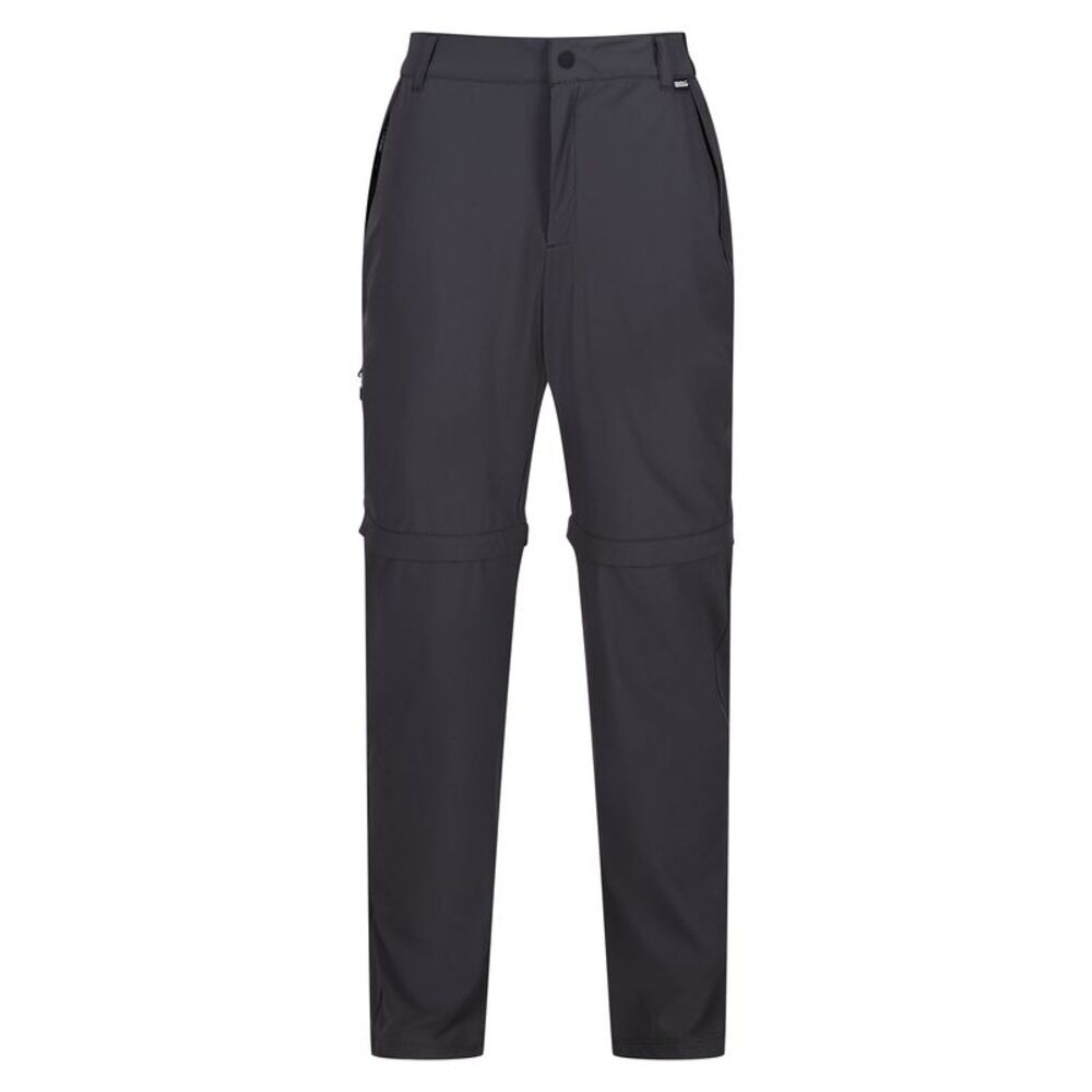 Regatta Mens Travel Light Zip-Off Pants / Ash